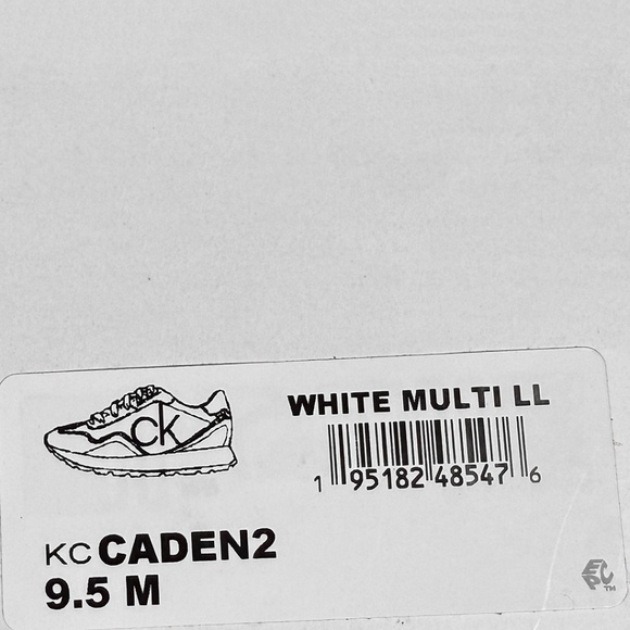 Calvin Klein Caden 2 Shoes / Sneakers - NEW Womens 9.5 White / Black - #48669-OF - Picture 5 of 6